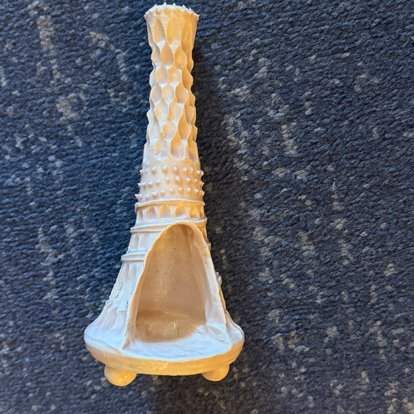 Manifested Pottery 2 - handmade white incense chimney burner