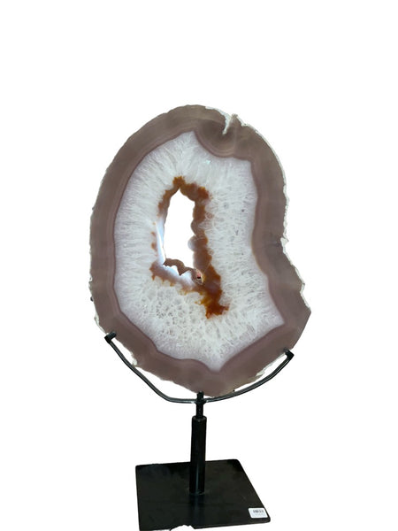 Agate Slice/large on rotating stand