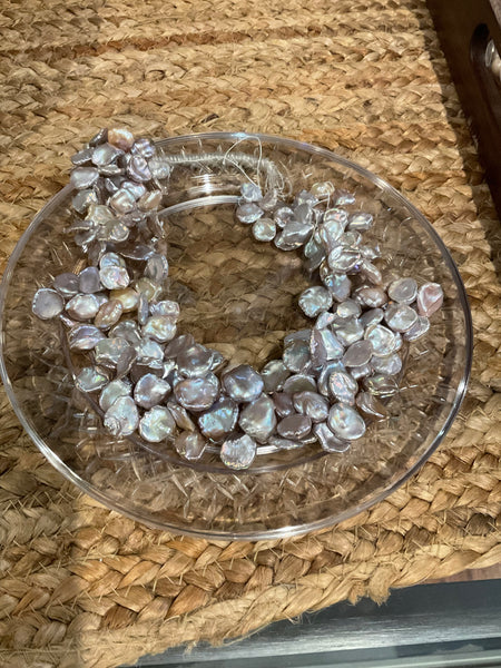 Purple pink pearl strands
