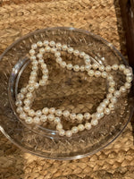 champagne colored pearl necklace