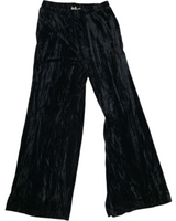 Velvet Black Pants with side trim