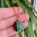 Natural Stone Crystal Small Rock Pendant necklace for Healing